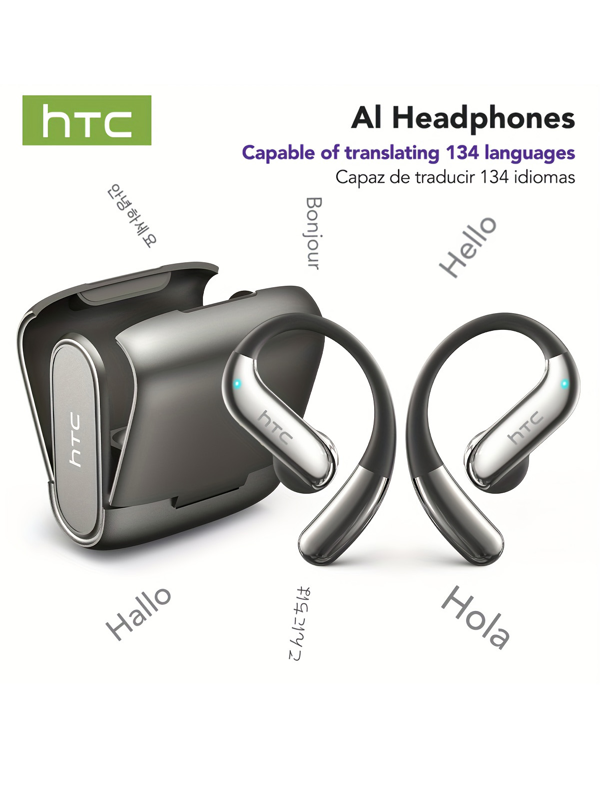 Cuffie Bluetooth Open-Ear HTC  - Earbuds Charging Case recensione e prezzo